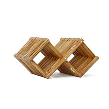 ZLJ Portabottiglie da Vino in Rattan Portabottiglie da appoggio Portabottiglie da Tavolo Espositore Orizzontale da Tavolo Collezione dal Design Compatto
