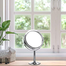 ATUIO - Specchio per Il Trucco, Specchio per Il Trucco Rotondo, Perfetto per Comò o Mobile da Bagno, Specchio da Scrivania con Rotazione di 360 °