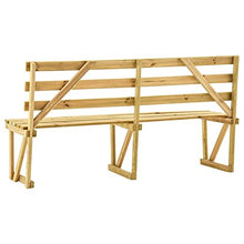 Tidyard Panca Panchina da Giardino 170 cm in Legno di Pino Impregnato,Panchina da Esterno Balcone,Divanetto da Giardino per Esterno in Legno