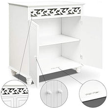 Casaria Mobiletto Country 76x65x35cm 2 Scomparti Armadietto Multiuso Mobile Console Ingresso