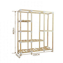 Jurass Armadio Pieghevole in Legno a Doppia Tela (Rosa) - Scompartimento Camera da Letto - Armadio a Combinazione e Armadio Beige (L130cm X L45cm X H170cm)
