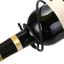 Haudang Confezione da 6 scaffali per vino da montare alla parete, con viti, in metallo, per bottiglie di vino e vino