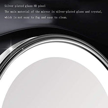 AJH Specchio da Bagno Specchio da Trucco da 8,5 Pollici a Parete Specchio da Trucco per Bellezza a LED Specchio da Barba Pieghevole Bagno 360 e Lente d'Ingrandimento a sp