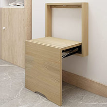Folding Chairs Porta cambiando scarpiera a Parete Sedia Pieghevole Nascosta Bagno Doccia Sedia Pieghevole in Legno massello Sgabello Antiscivolo Portico Sgabello Pieghevole corridoio
