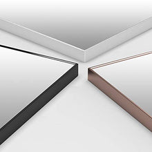 WWWRL Specchio da Bagno Rettangolare Nero Specchio da Parete HD può Essere Appeso Orizzontalmente E Verticalmente 30 * 40cm,40 * 60cm, 50 * 70cm, 60 * 80cm Specchio Cosmetico Antideflagrante