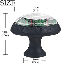 Fantasia scozzese verde scozzese Pomelli per Porta Set di 4 Pomelli per Mobili Manopole per Cassetti Cucina Armadio Vetro