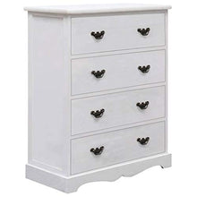 FAMIROSA Cassettiera Bianca 60x30x75 cm in Legno