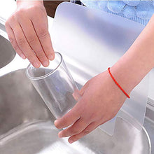 BESTonZON 1PC Resina Sucker Bacino Lavello Acqua Splash Guard Anti-Splash Splashproof Deflettore per Cucina di casa Bagno