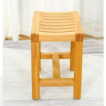 Sgabelli da Bagno, Panca per Doccia, bambù Bagno Termale Poggiapiedi Sedile da Bagno Impermeabile A Prova di umidità 150kg per Uso Interno, Ingresso, Giardino Esterno LSXIAO (Size : 42x28x33cm)