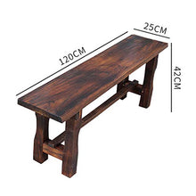 Panca da Esterno, Panca in Legno massello, Panca in Legno carbonizzato, Panca per Scarpe, panchina per Parco, Panca Lunga (Color : A, Size : 100 * 25 * 42cm)
