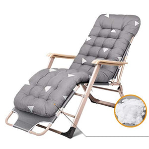 Hfyg Lettino Prendisole Sedie A Sdraio di Grandi Dimensioni Grigia Reclinabili Campeggio Sedie Portatili Sedia A Sdraio Pieghevole Cuscini Supporto 200 kg Chaise Longue