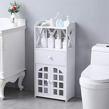 GFDGFDG Armadietto Bagno Organizer da Terra Impermeabile MDF Rack Mobili da Bagno Robusti Bianchi per Soggiorno Camera da Letto Corridoio Cucina