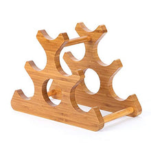 Elegante Semplicità Bottiglia Di Vino Europea Portabottiglie 6 Griglia Tavolo per la Casa Bar Decorazione Espositore per Vino in Bambù Soggiorno Portico Regalo Armadietto Del Vino Decorazione Bella E