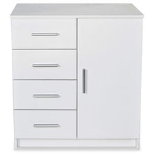Credenza in Truciolato 79x35x88 cm Bianca