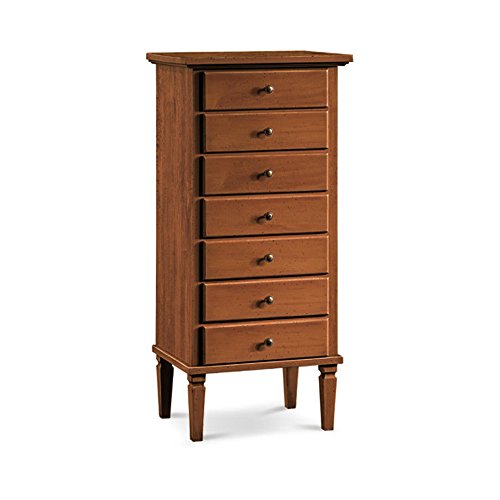 InHouse srls Cassettiera, Arte povera, in Legno massello e MDF con rifinitura in Noce Lucido - Mis. 49 x 38 x 107