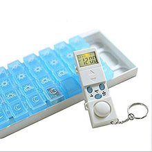 Scatola dispenser per pillole allarme medicina elettronica promemoria organizzatore da viaggio bianco