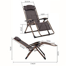 JFFFFWI Sedia Pieghevole Zero Gravity Lettini Prendisole Letto Pieghevole Sedie reclinabili da Giardino Regolabili Sedia Relax da Ufficio Portatile con Supporto poggiatesta
