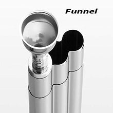 YYYUR Acciaio Inossidabile Cigar Tube, di Modo Creativo Sigaro Vino Bagagli Idratante Tube, 2 sigari, Affari di Lavoro Viaggi Portatile Cigar Tube, 610 x 64 x 24MM