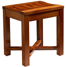 AYHa Bagno Sgabello bagno Sgabello in gomma Oak pediluvio Sgabello Banco anziana antiscivolo impermeabile doccia Sgabello