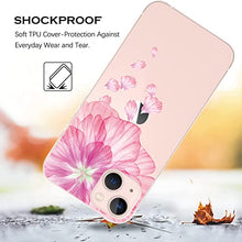 CrazyLemon Custodia in silicone per iPhone 11 Pro Max, custodia in gel di silicone TPU trasparente trasparente Bumper protettivo ultra sottile Bumper antiurto - Fiore rosa