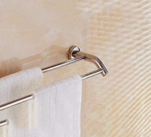 Portasciugamani bagno in acciaio inox 304 sospeso a parete doppio strato traforato da 60 cm (24 pollici) portasciugamani