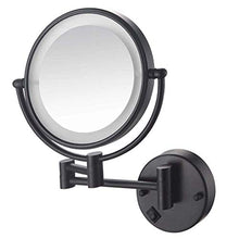 WZDD Specchio da Trucco da Parete Ingrandimento X10, Specchio Ingranditore con Luce Le, Pieghevole Rotazione a 360° Specchio Cosmetico per Il Bagno