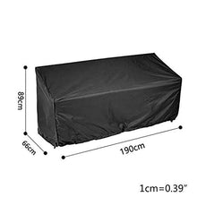 JIACUO Copertura per Panca da Giardino 2/3/4 posti Protezione per Panca Resistente Anti-UV Impermeabile
