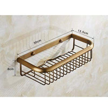 DXMRWJ Portasciugamani Ripiani per Doccia Cestino per Doccia Cestino per Doccia Compatto per Accessori da Bagno Tutto Materiale in Rame Perforato 02.01