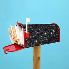 Cover magnetica per cassetta postale con glitter stampati, non veri glitter, per giardino, cortile, dimensioni standard, 53 x 45 cm