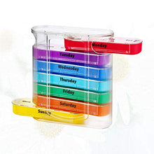EXCEART Organizzatore Settimanale Della Pillola Scatola Della Medicina Caso Della Pillola Pianificatori di Pillole Portatile Scatola Della Scatola Della Pillola da 7 Giorni Dispenser di