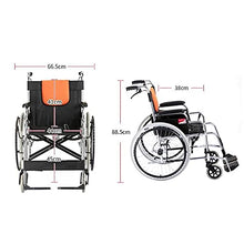 Carrozzine Semoventi, Trolley Portatile da Viaggio in Lega di Alluminio, Pieghevole Leggero con Freno A Mano Multifunzione Disabili Old Man Scooter Senior/Disabili Trolley Scooter A