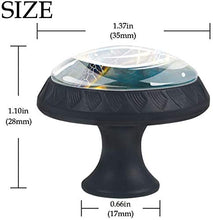 Tartaruga marina subacquea Pomelli per Porta Set di 4 Pomelli per Mobili Manopole per Cassetti Cucina Armadio Vetro