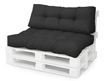 Spatium Cuscini per Pallet Euro Schienale 20 cm di spessore, Antracite, 120 x 80
