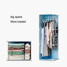 Armadio Organizzatore Cubi di stoccaggio Appeso Armadio Organizzatore Tessuto Scatola di immagazzinaggio Assemblare l'armadio per camera da letto rimovibile armadio per i vestiti ( Size : 8 doors A )