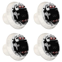 Maniglie per cassetti Manopole per cassetti Manopole rotonde Confezione da 4 per armadietto, cassetti, cassettiere, cassettiere ecc - Auto nera moderna ReflectedWater