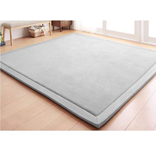 Materassino per gattonare per bambini,peluche coprimaterasso per pavimento per dormire,tradizionale giapponese Futon Pad Tappeto in pile di corallo Cuscino per yoga Letto Topper Materasso-f-2cm 180x20