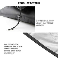 Xinxiu, copertura impermeabile 210D per mobili da giardino, resistente in rattan, copertura per tavolo e sedie, divano, 213 x 132 x 74 cm