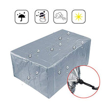 Mutmi Spiwfm Cover per mobili da Giardino, Protezione Rettangolare, UV, Impermeabile, Custodia Protettiva per la respiratorio Oxford, Festa Invernale, tavoli da Giardino Tarpaulin, Set di Mobil.