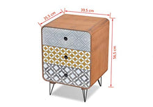 Hanper Armadietto Laterale con 3 Cassetti,Armadietto Laterale con Cassetti per Ufficio e Camera da Letto,Comò e Cassettiere Camera in Stile Moderno, 39.5 x 35.5 x 56.5 cm, Marrone