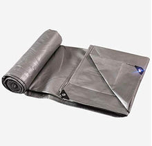 LXD Teloni, Tela cerata imbottito incatramata incatramata di plastica panno incatramata Parasole protezione solare auto Vele da Barra dei colori Argento 220G / m², spessore 0,4 mm,A,4 * 8m
