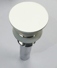 Lavabo da appoggio PB2094 in pietra solida (Solid Surface) - 46 x 40 x 30,3 cm - bianco opaco, Coperchio piletta supplementare:senza coperchio supplementare