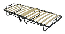 AVANTI TRENDSTORE - Brando - Letto per Gli Ospiti, Pieghevole in Metallo su rotelle, con doghe e Materasso Incluso. Disponibile in 2 Misure Diverse (80x200 cm)