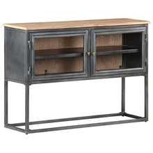 vidaXL Credenza Grigia 100x30x70 cm in Legno Massello di Acacia