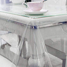 seveni Tovaglia, Tovaglia Impermeabile in PVC in Vetro Morbido Anti-scottatura Tappetino per caffè Trasparente A Prova di Olio Trasparente Lastra di Crist(0.25mm)(120x140cm/47.24x55.12in)