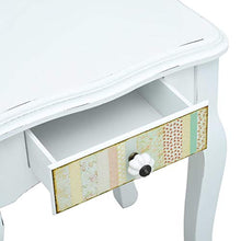 SKM Comodino Bianco 40x30x50,5 cm in Legno