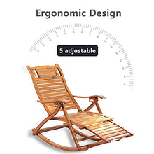 PAKUES-QO Sedia a Sdraio Portatile Lettino Prendisole Pieghevole A Dondolo Reclinabile Leggero Portabilità Durevole Spiaggia Giardino Camera da Letto Balcone Soggiorno Cuscinetto Peso 200 kg