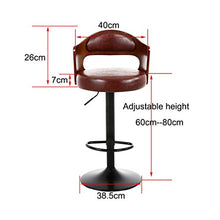 Good Shopping Sgabelli da Bar Barstool Metallo Regolabile Girevole Bar Sedie, Pianale da Cucina Colazione Cucina Alti sgabelli con Schienale Arredo Bar Cucina (Color : B)