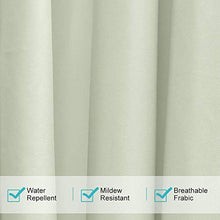 DOMDIL-Tende da Esterno con Velcro, Tende Gazebo Oscuranti e Antimuffe, Perfetta per Giardini e Balconi, 1 Pezzo, 132x305cm, Colore Bianco/Bianco di Crema