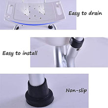 TUHFG Sgabello per Doccia Sgabello da Doccia Sgabello Doccia Sedia da Bagno Seggiolino da Bagno in Alluminio Leggero in Alluminio Antiscivolo Regolabile in Altezza portante Peso 200Kg Sedia da Bagno
