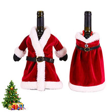 Amosfun 2pcs Decorazioni per Bottiglie di Vino di Natale Decorazioni Maglione Lavorato a Maglia Decorazioni per Bottiglie di Vino di Babbo Natale bomboniere Forniture Regali
